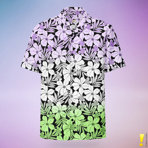 Genderqueer Pride Aloha Hawaiian Shirt